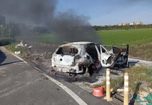 製造斷點？高雄通緝犯遭槍殺　嫌開BMW逃11km燒車滅證
