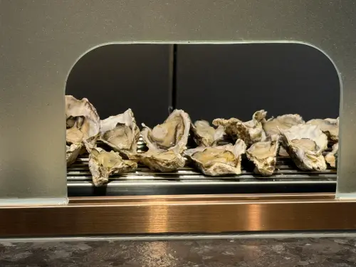 ▲講求鮮味的生蠔燒，大顆飽滿，吃起還相當過癮。（圖／記者葉盛耀攝）