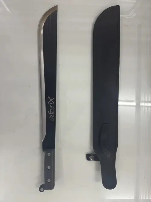 ▲日前台中大甲鎮瀾宮旁，驚見男子持刀沿街狂飆揮舞，男子被逮後辯稱遭到女友移情別戀，才想飆車發洩。（圖／翻攝畫面）