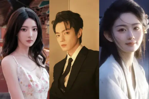 ▲許荔莎（左）和許凱、趙晴的戀情登上微博熱搜。（圖／翻攝自微博）