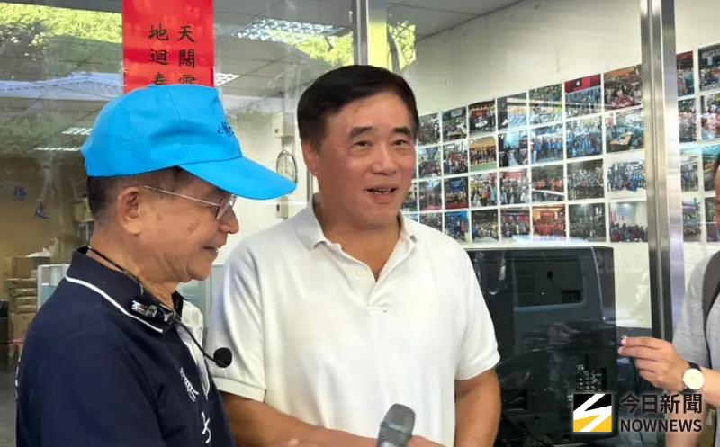 ▲前台北市長郝龍斌說，針對謠言不評論。（圖／記者林怡昕攝，2025.08.22）