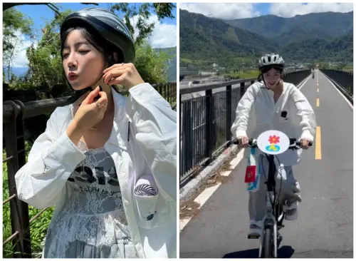 ▲安芝儇騎腳踏車安芝儇騎腳踏車（圖／安芝儇Threads＠wlgus2qh）
