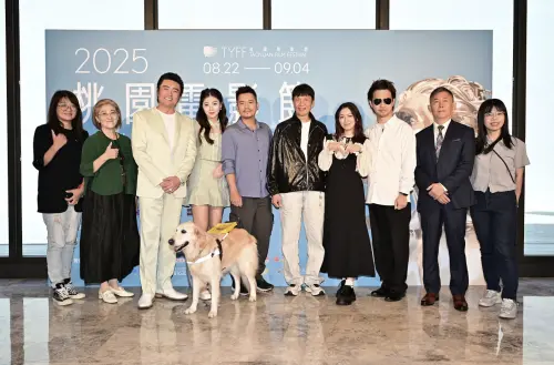 ▲《突破：三千米的泳氣》作為今年桃園電影節開幕片，主要演員包括片中的導盲犬，都出席了開幕典禮（圖／桃園電影節提供）