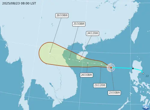 ▲劍魚颱風已經在今（23）日上午8時生成，路徑往西北西方向前行，對台灣沒有直接影響。（圖/中央氣象署cwa,gov.tw）