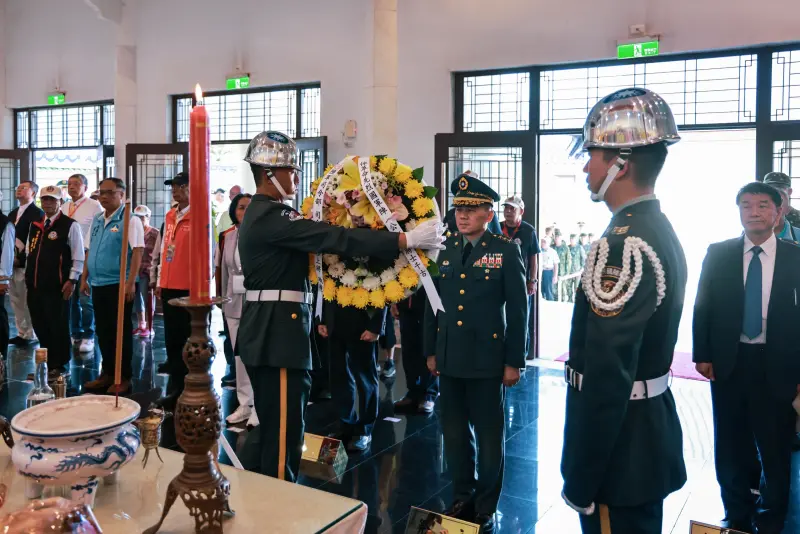 ▲陸軍司令呂坤修上將主持八二三戰役67週年祭悼典禮。（圖／陸軍司令部提供）