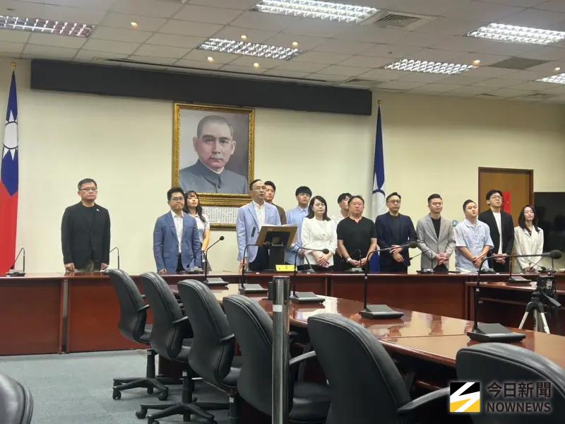 ▲國民黨主席朱立倫宣布交棒黨主席,黨內不少人表態參選。(圖/記者林怡昕攝,2025.08.23)