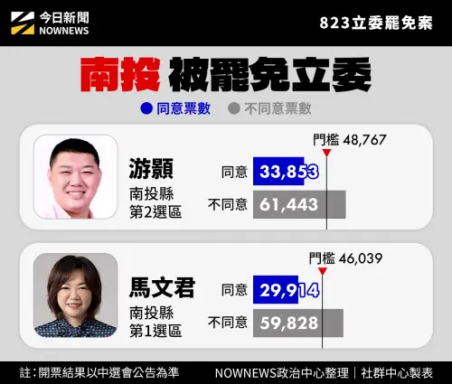 ▲南投立委罷免案詳細票數。（圖／NOWNEWS製作）