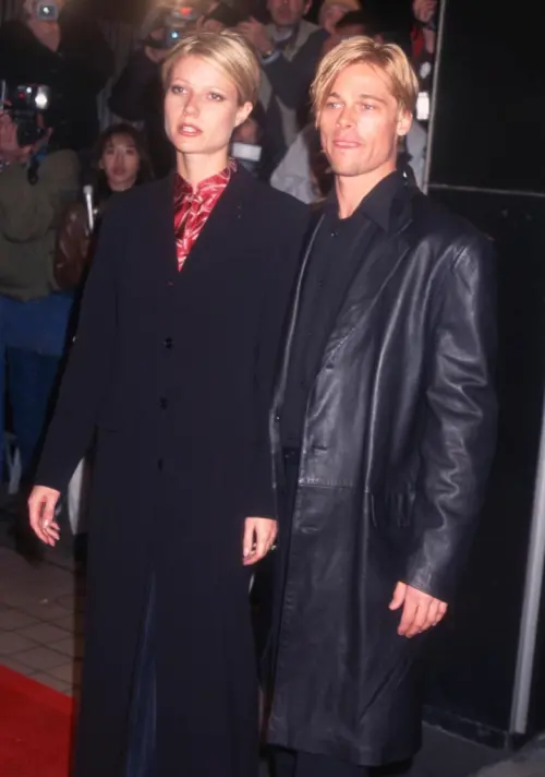 ▲葛妮絲派特洛（左）與布萊德彼特（右）曾因合作拍戲而結緣，差點就要結婚。（圖／美聯社／達志影像）