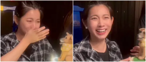 ▲米可白愛犬胃癌過世！同事送「擬真公仔」她一秒爆哭：是我的錢錢（圖／米可白IG@mimi00419）