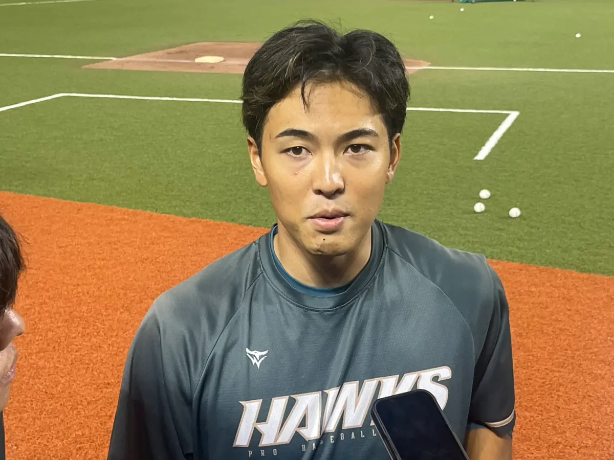 ▲櫻井周斗曾是今年甲子園準優勝球隊日大三的王牌投手，還擁有6年日職一軍生涯，但因控球表現不佳，轉轉加盟台鋼雄鷹，希望可以延續職棒生涯。（圖／記者林子翔攝）