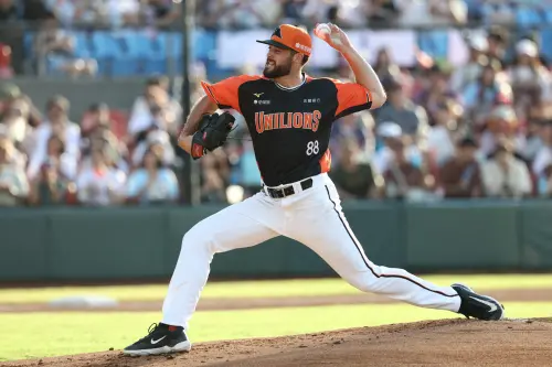 ▲統一獅新洋投奧德銳在中職的首秀，繳出4局無失分好投，本週將再次先發，獅隊將視投球狀況決定去留。（圖／統一獅提供）