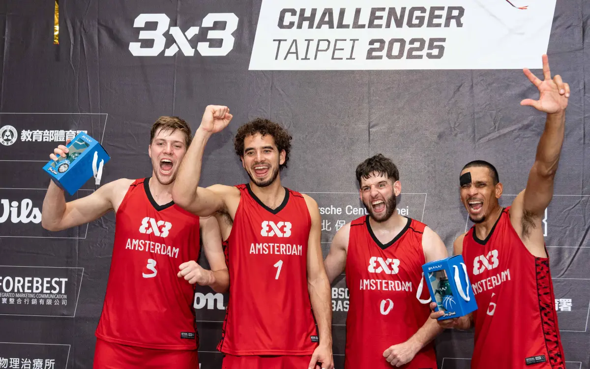 ▲2025 FIBA 3x3臺北挑戰賽於週末在中正紀念堂民主大道圓滿落幕，最終由荷蘭勁旅Amsterdam RABOBANK奪下冠軍。（圖／ABSOLUTE3x3提供）