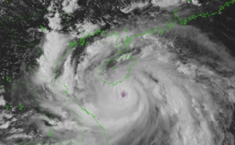 ▲劍魚颱風將於今（25）日登陸越南。（圖／越南中央氣象中心）
