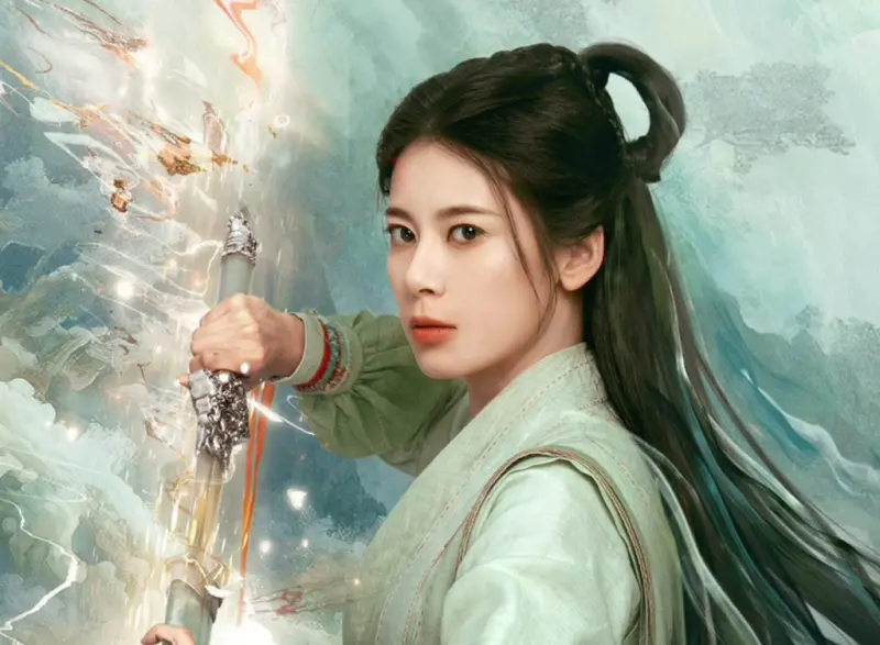 ▲趙昭儀（如圖）在《臨江仙》中飾演白鹿的師妹，近來被拍到和一名男子互動親密，對象被瘋猜是男星袁昊。（圖／翻攝自微博@趙昭儀）