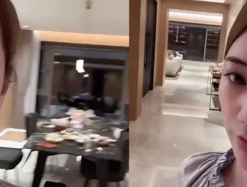 ▲馬筱梅（Mandy）開箱北京豪宅。（圖／翻攝自微博@番茄燉了西紅柿啦）