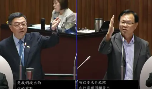 影／內閣改組卓榮泰火力不減！質詢槓張啟楷　嗆：你這樣質詢不行
