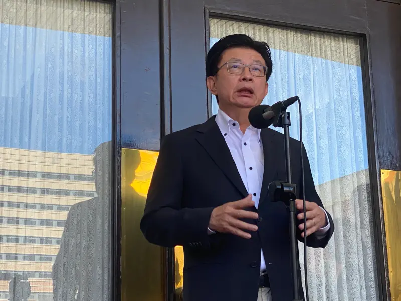 ▲媒體報導飆老柯國罵，郭國文今日出面受訪還原當天黨團大會始末。（圖／記者陳威叡攝，2025.08.26）