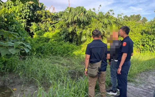 ▲昨天（25號）晚上，一名葉姓男子遭丟包醫院亡，涉案兇手黃男今自行投案。（圖／翻攝畫面）