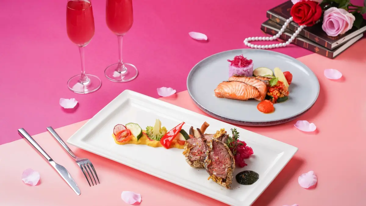 ▲Cozzi THE Roof餐廳為迎接七夕情人節到來，8月29日晚餐時段規劃「寵愛味蕾 浪漫星空饗宴」情人節套餐。（圖／和逸飯店‧高雄中山館提供）