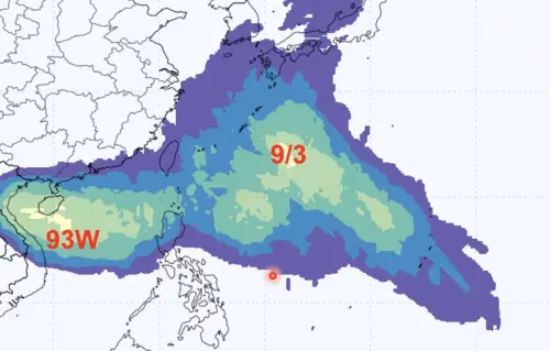 2颱風恐接力生成！「時間點、位置、路徑」出爐　台灣大雨下不停
