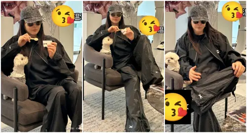 ▲58歲王祖賢仙氣全無？翹腳吃冰被捕捉　粉絲震驚：怎麼變得這麼帥（圖／翻攝自小紅書）