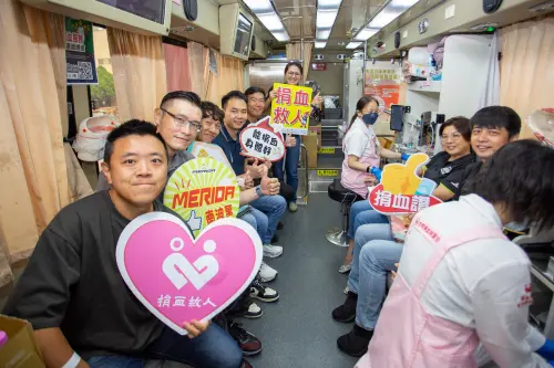 ▲美利達積極推動捐血救人活動，26日號召員工熱情參與，（圖／美利達提供）
