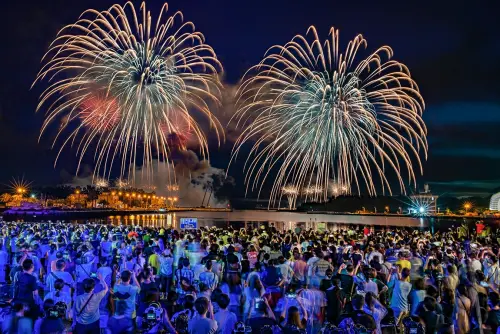 ▲「2025臺南夏日音樂節－將軍吼」即將於9月6日、7日在臺南將軍漁港震撼回歸，且首次施放「16吋煙火彈」。圖為之前盛況。（圖／台南市觀旅局提供）