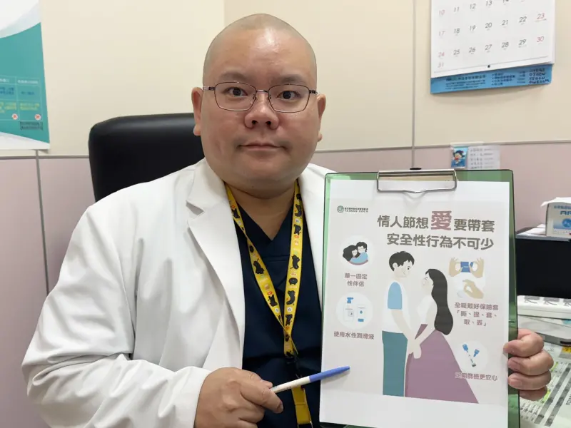 ▲台中大甲李綜合醫院泌尿科主治醫師黃品叡表示，一名男子認戴套太羞恥，不戴套性行為導致生殖器潰爛。（圖／醫院提供）