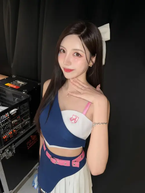 ▲南珉貞昨日在新莊棒球場應援，突然遇到地震被嚇傻。（圖／翻攝自南珉貞Threads）