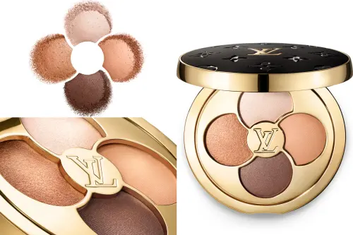 ▲明星眼影盤色號「Harmonie 150 Beige Memento」，捕捉路易威登傳統VVN皮革獨特光澤變化。（圖／Louis Vuitton路易威登提供）