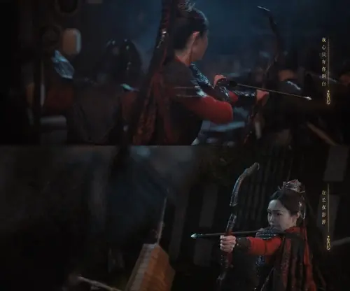 ▲宋軼在戰場上近身戰鬥時，依舊使用弓箭。（圖／翻攝自愛奇藝）