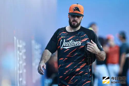 ▲統一獅新洋投奧德銳第3度登板，前2次先發皆只投4局。（圖／記者葉政勳攝 ,2025.08.29）