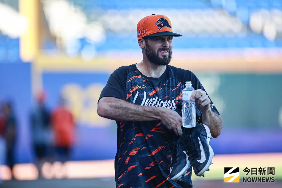 ▲統一獅新洋投奧德銳明（30）日將迎來台後第2次先發，爭取831大限續留機會。（圖／記者葉政勳攝 ,2025.08.29）