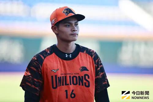 ▲統一獅19歲投手張宥謙將在8月31迎接一軍首秀。（圖／記者葉政勳攝 ,2025.08.29）