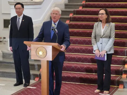 ▲美國聯邦參議院軍事委員會主席維克赴總統府。（圖／記者陳佩君攝，2025.08.29）