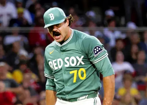 ▲托爾（Payton Tolle）此戰速球均速約153公里（95英哩），最快更達158公里（98英哩）。（圖／美聯社／達志影像）