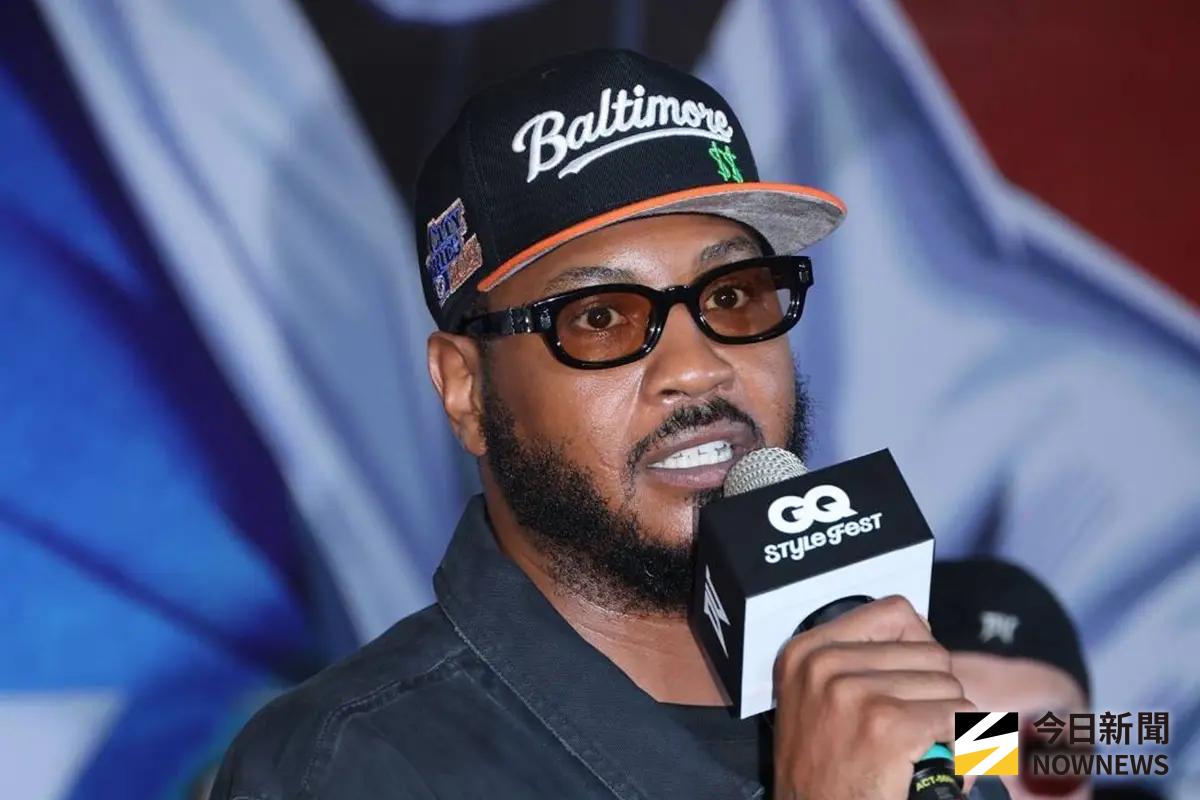 ▲NBA傳奇球星「甜瓜」安東尼（Carmelo Anthony）今（30）日在松菸進行活動，他生涯10度入選全明星賽、2度入選年度第二隊、4度入選年度第三隊，還拿過NBA得分王，今年確定將入選美國奈史密斯籃球名人堂。（圖／記者林柏年攝）