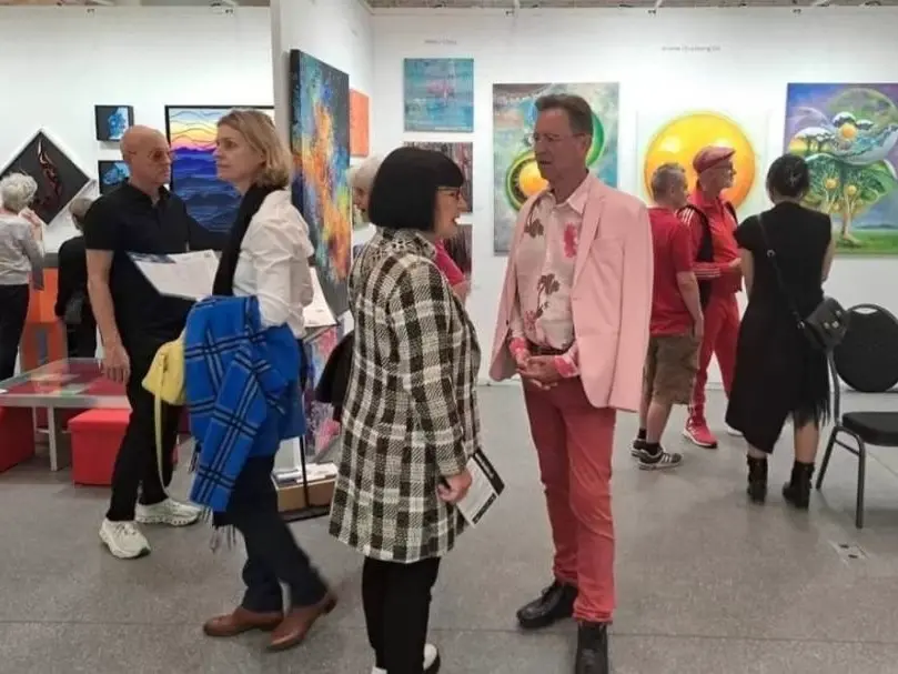 ▲德國芬畫廊去年在瑞士蘇黎世國際藝博會成功將台灣當代藝術家推上世界藝壇。（圖／德國芬畫廊提供)