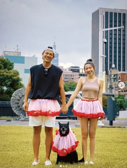 ▲陳志強、曾智希（圖／翻攝自陳志強IG＠johnjohn1002）