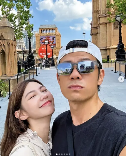 ▲陳志強（左）和曾智希（右）婚後生活依舊甜蜜，甚至還被民眾目擊騎機車出門相當浪漫。（圖／陳志強 IG ＠johnjohn1002）