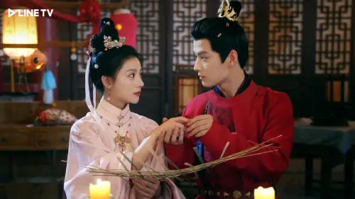 ▲《錦繡宅心》朱麗嵐（左）與秦天宇展開「盲盒婚姻」。（圖／LINE TV提供）