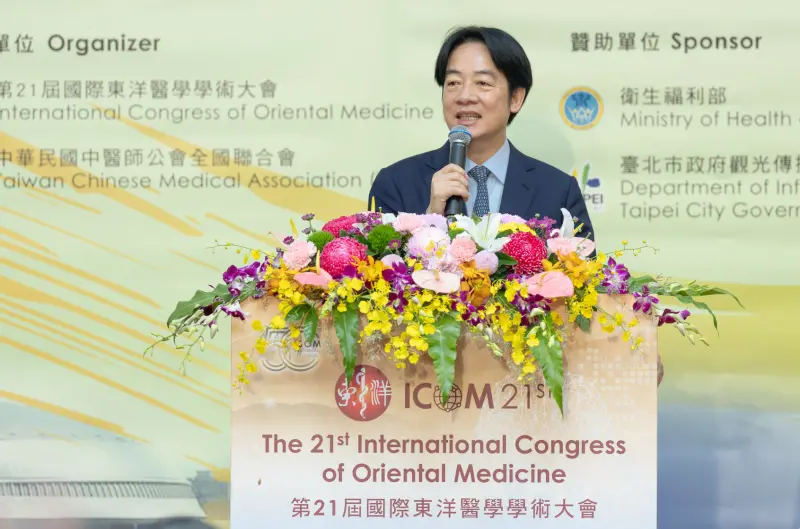 ▲賴清德笑稱，「我本人可以見證，清冠一號的確有效，這也是中醫藥進步的明證」。（圖／總統府提供）