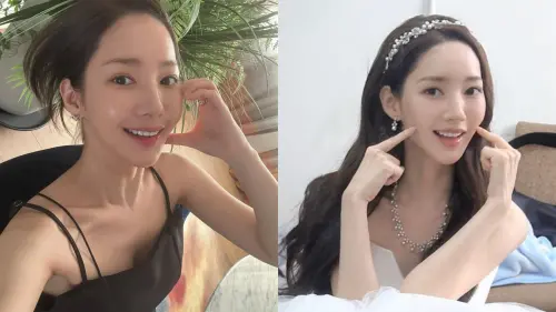 ▲朴敏英數月前笑起來還有還有明顯蘋果肌（左），如今再看最新形象照（右）似乎消瘦不少。（圖／朴敏英 IG rachel_mypark）