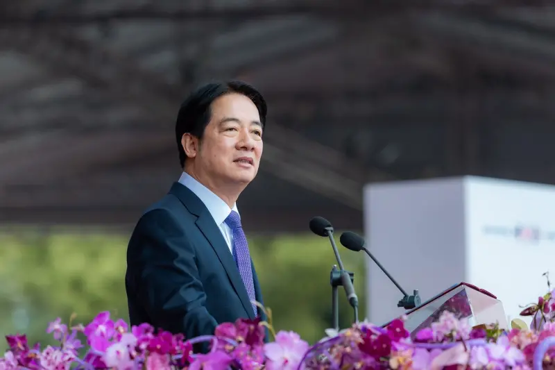 President Lai Ching‑te delivers National Day address in 2024. (Office of the President Republic of China)