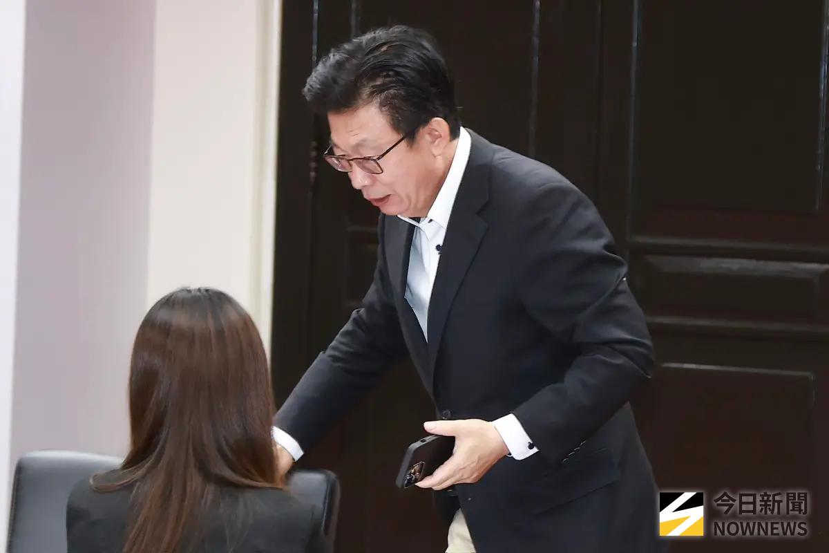 ▲立法院新會期今天上午8時開始報到，一早由民進黨立委郭國文搶頭香。（圖／記者葉政勳攝，2025.09.01）