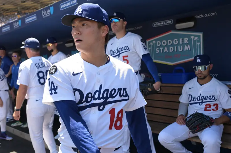 ▲道奇王牌山本由伸先發對響尾蛇投7局僅失1分、飆10K，原本可收下第12勝卻因牛棚砸鍋無緣勝投，但這場內容更像是宣告他正邁入「完全體模式」。（圖／路透／達志影像）