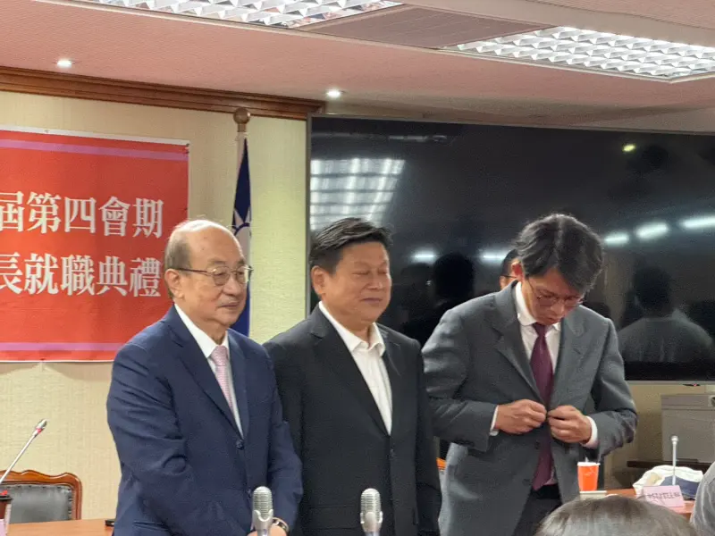 ▲國民黨團今天舉行幹部就職典禮。（圖／記者林怡昕攝，2025.09.01）