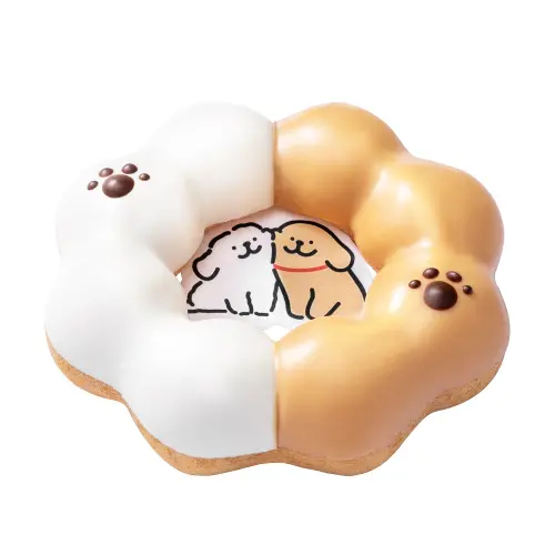 ▲「汪!小狗貼貼波堤」有狗狗腳印好萌。（圖／Mister Donut提供）