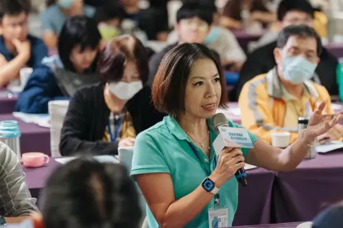 ▲國家海洋研究院舉辦國家海洋人才培育論壇活動，與談者和與會產官學界代表對談，反應熱烈。(圖／國家海洋研究院提供)