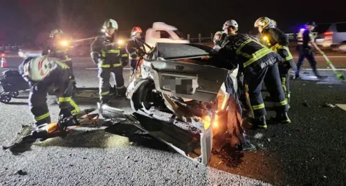 國道3號再傳車禍！小客車故障停台中烏日路段　被後車追撞1人慘死
